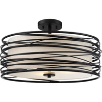 Spiral 3-Light Semi Flush Mount