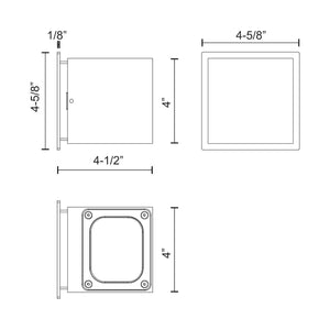 Stato 4" Exterior Wall Sconce