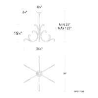 Lombardy 39" LED Pendant