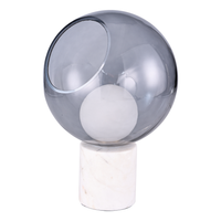Allegra 16" Alabaster and Glass Table Lamp