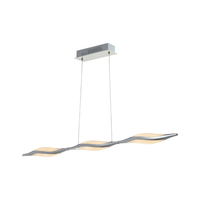 Chrome Linear Pendant with Acrylic Diffusers