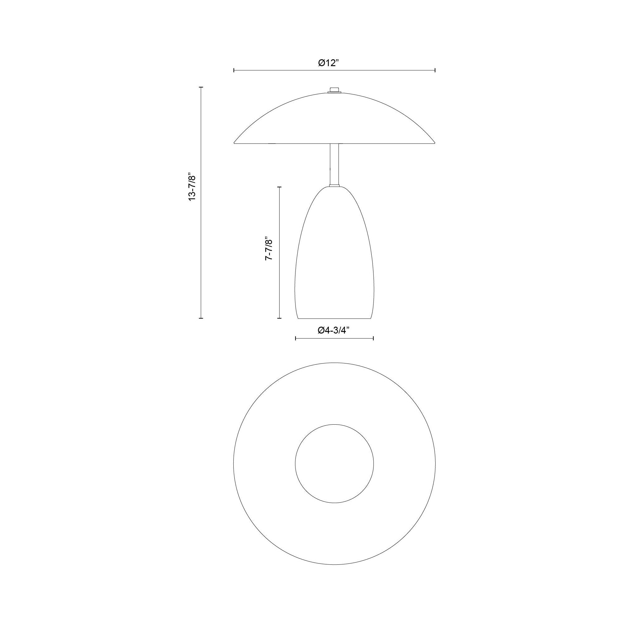 Poppy 12" LED Table Lamp