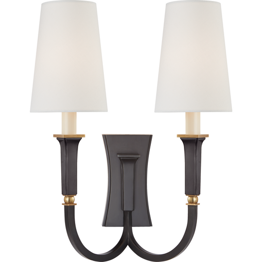 Delphia Large Double Arm Sconce