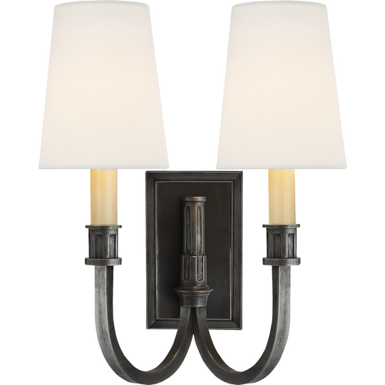 Modern Library Double Sconce
