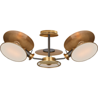Osiris Medium Reflector Semi Flush Mount