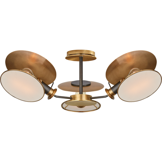 Osiris Medium Reflector Semi Flush Mount