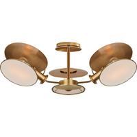 Osiris Medium Reflector Semi Flush Mount