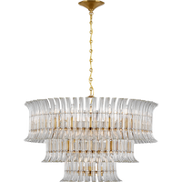 Rhine 34" Three Tier Chandelier