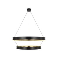 Connery 40" Two-Tier Ring Chandelier