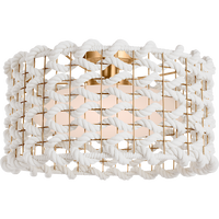 Catania 17" Woven Flush Mount