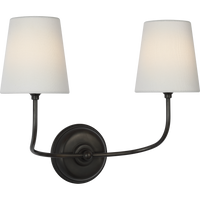 Vendome 16" Cordless Double Sconce
