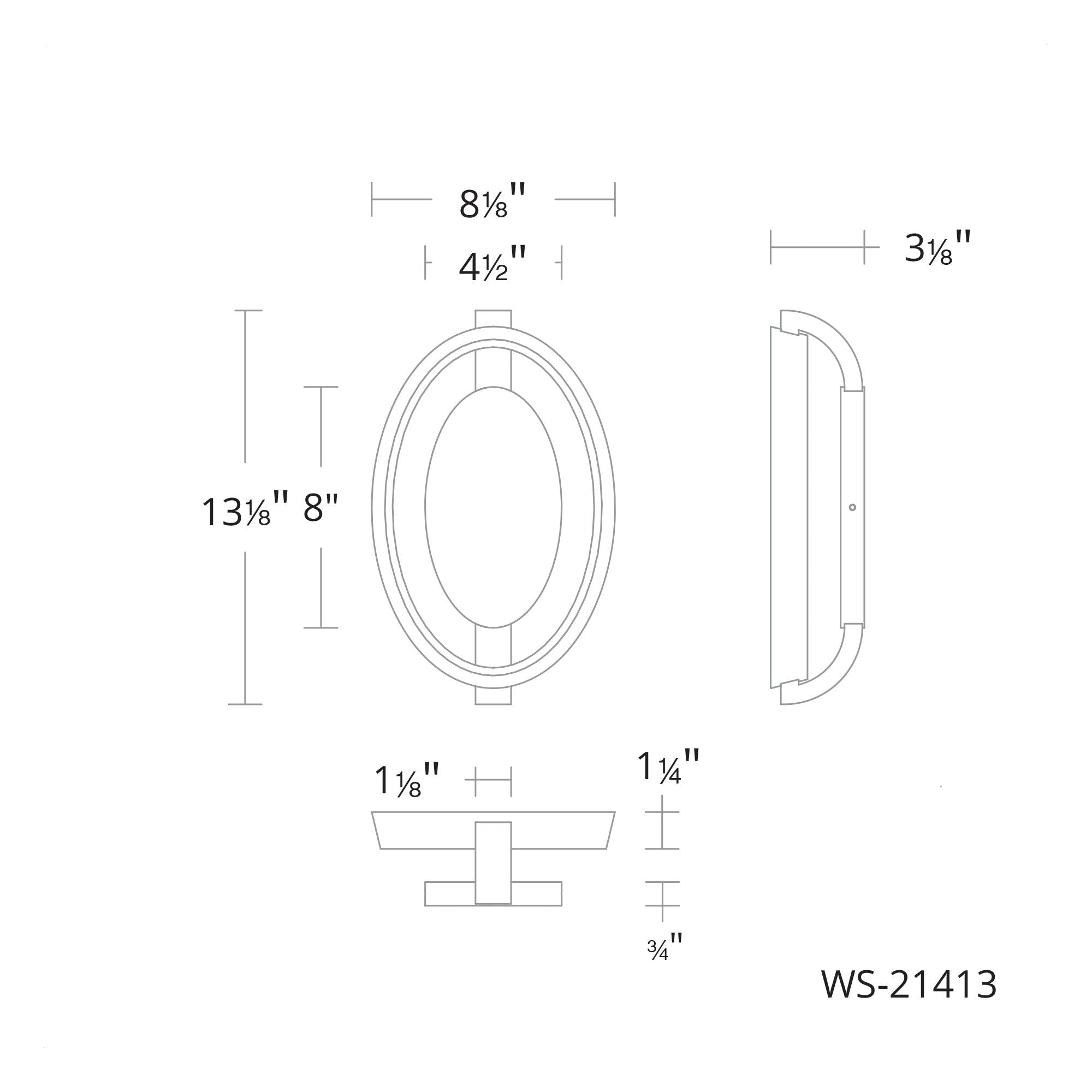 Solitaire 13" LED Wall Sconce