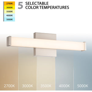 Slim LED 18" Bathroom Vanity & Wall Light