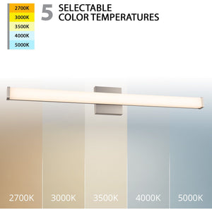 Slim LED 36" Bathroom Vanity & Wall Light