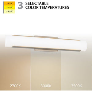 Demi LED 27" Bathroom Vanity & Wall Light