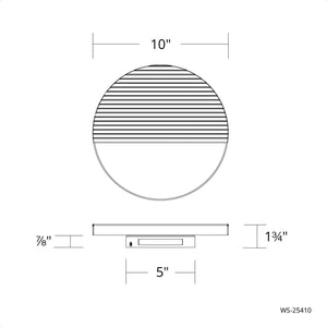 Crescent 10" LED Wall Sconce