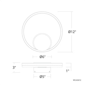 Vespere 12" LED Wall Sconce