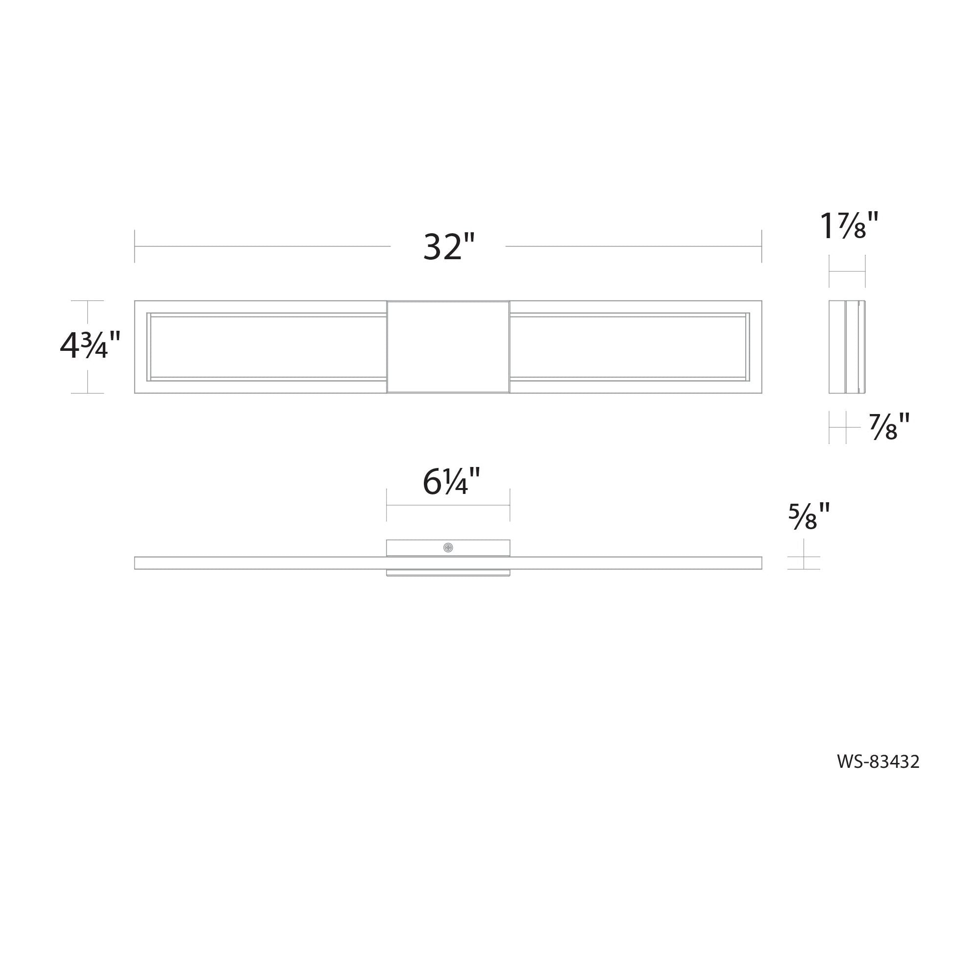 Peekaboo 32" LED Bath Vanity & Wall Light