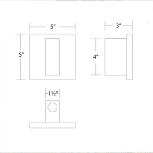 Vue 5" LED Indoor/Outdoor Wall Light