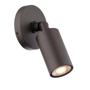 Cylinder LED Single Adjustable Indoor/Outdoor Wall Light