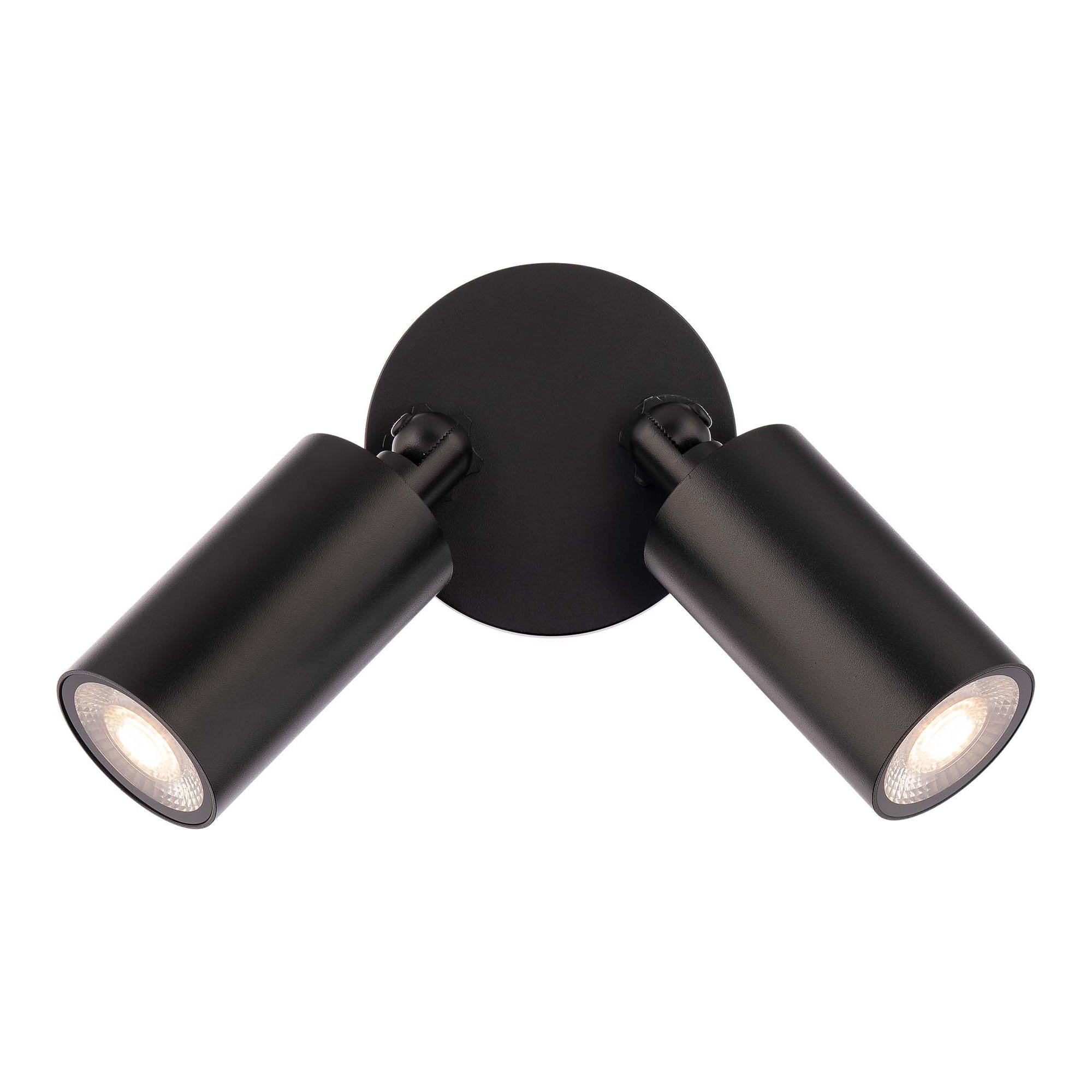 Cylinder LED Double Adjustable Indoor/Outdoor Wall Light