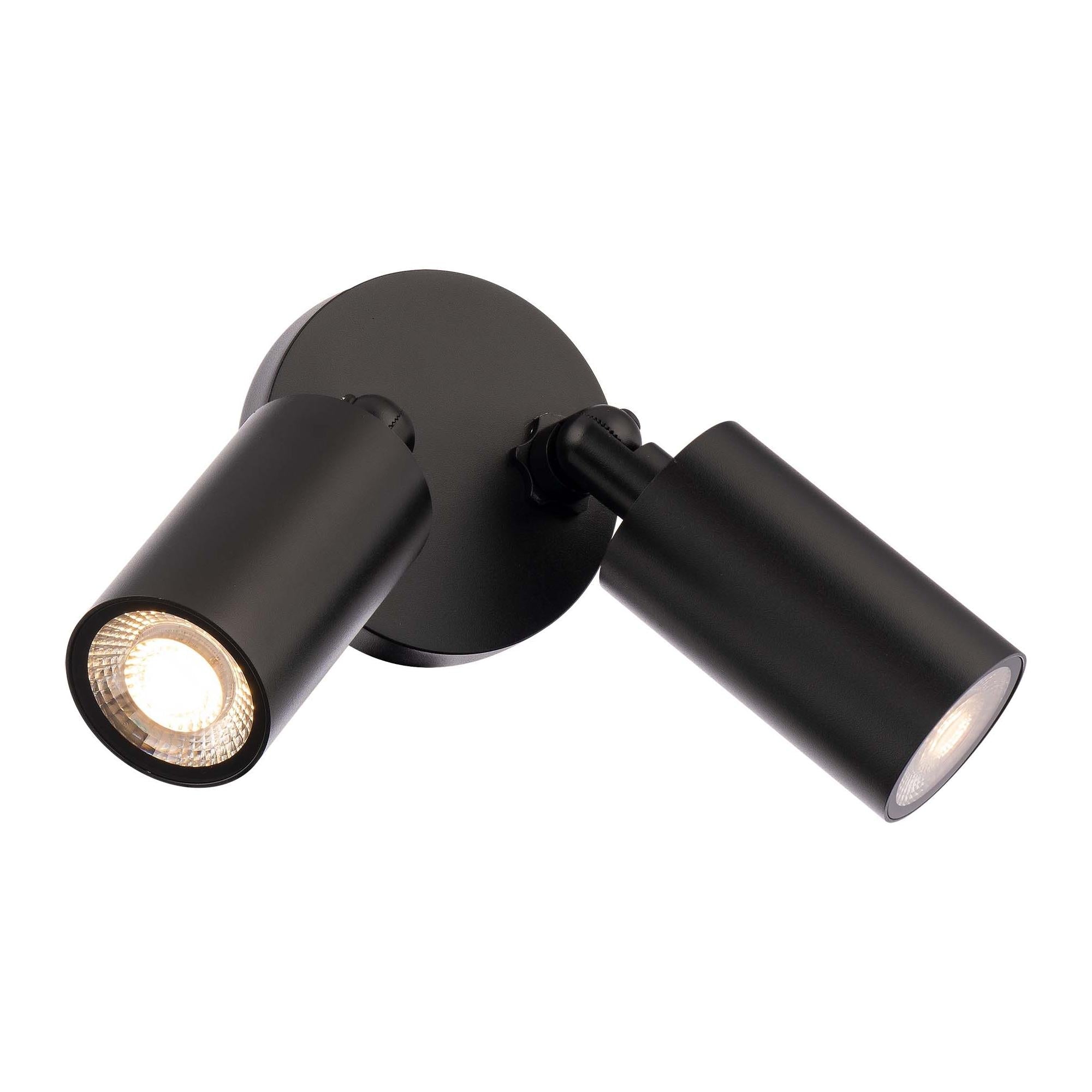 Cylinder LED Double Adjustable Indoor/Outdoor Wall Light