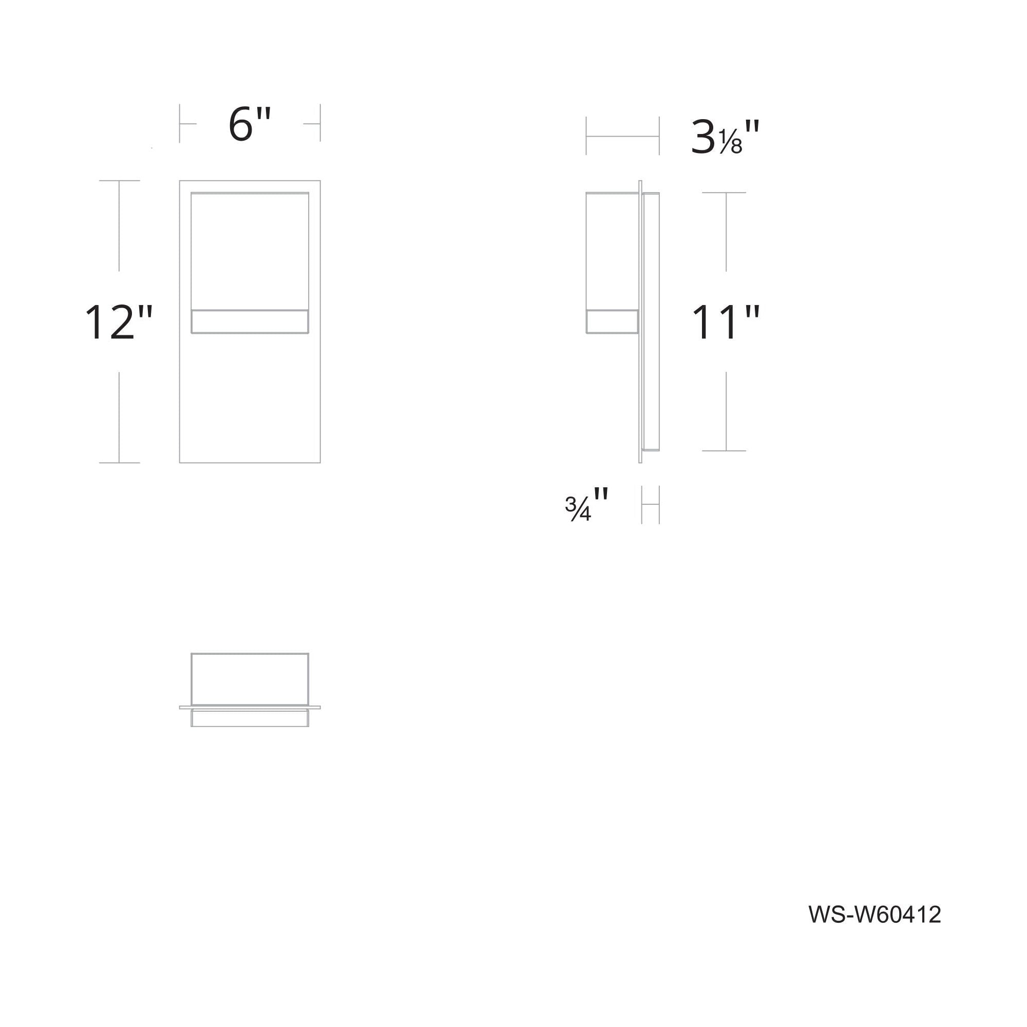 Draped 12" LED Outdoor Wall Light