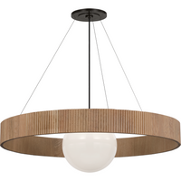 Arena 42" Ring and Globe Chandelier