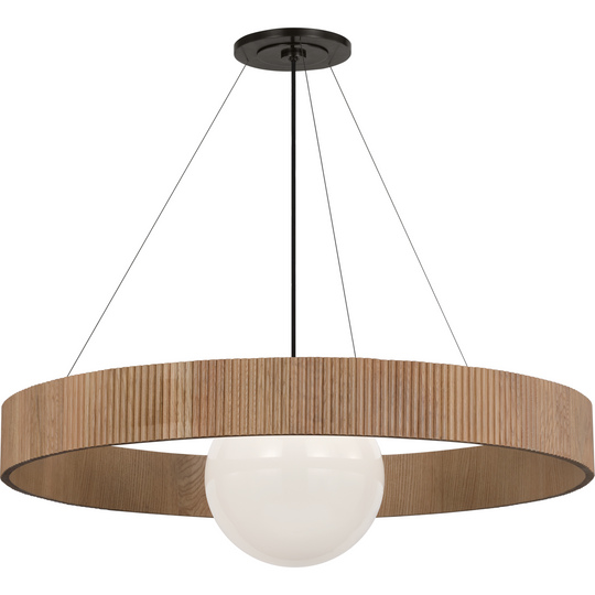 Arena 42" Ring and Globe Chandelier