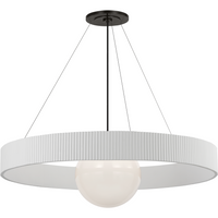 Arena 42" Ring and Globe Chandelier