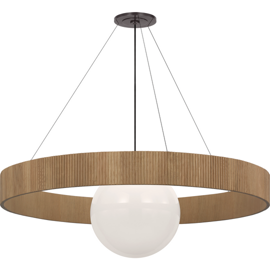 Arena 53" Ring and Globe Chandelier