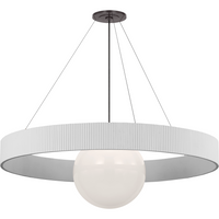 Arena 53" Ring and Globe Chandelier
