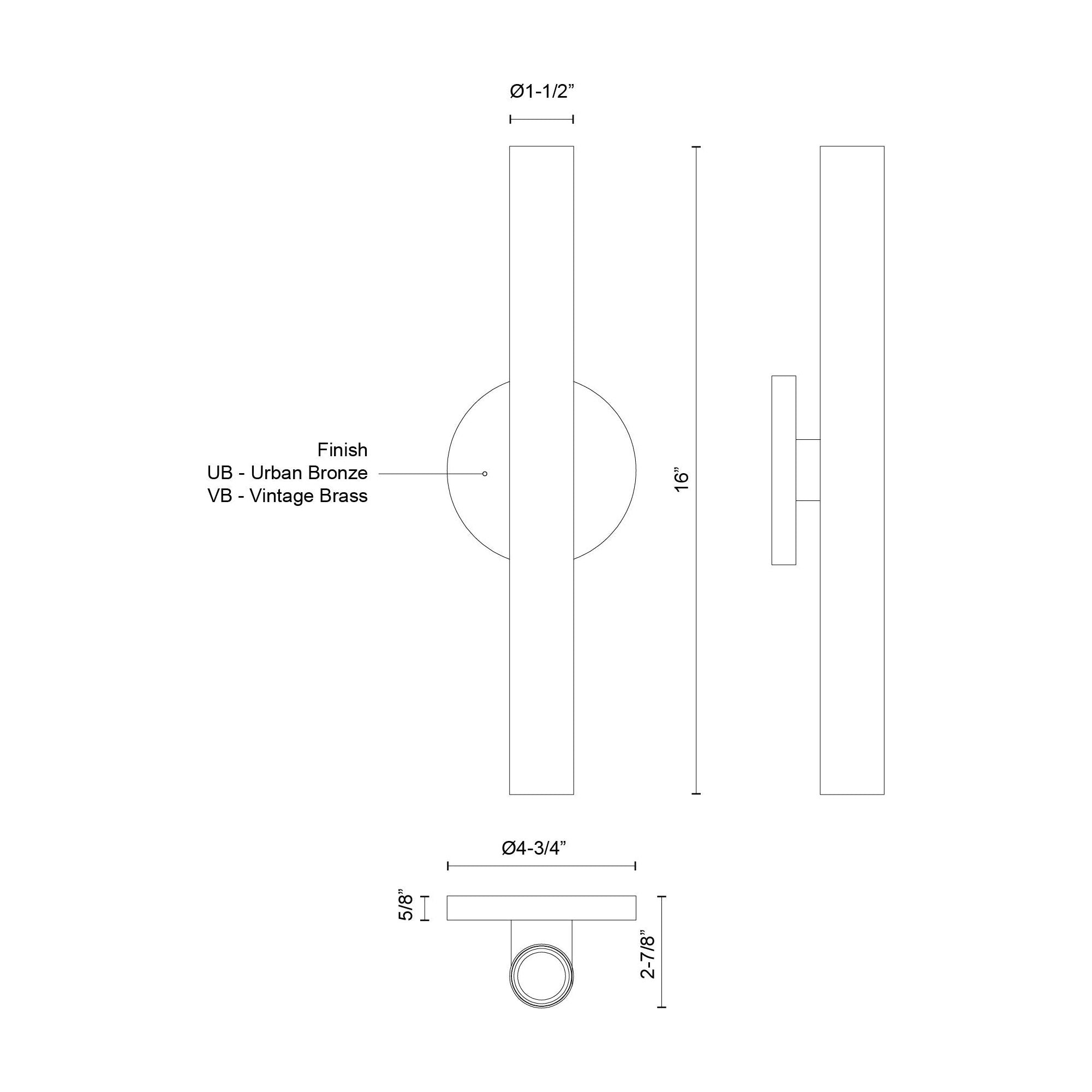 Mason 16" Wall Sconce