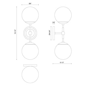 Fiore 2-Light 18" Wall Vanity