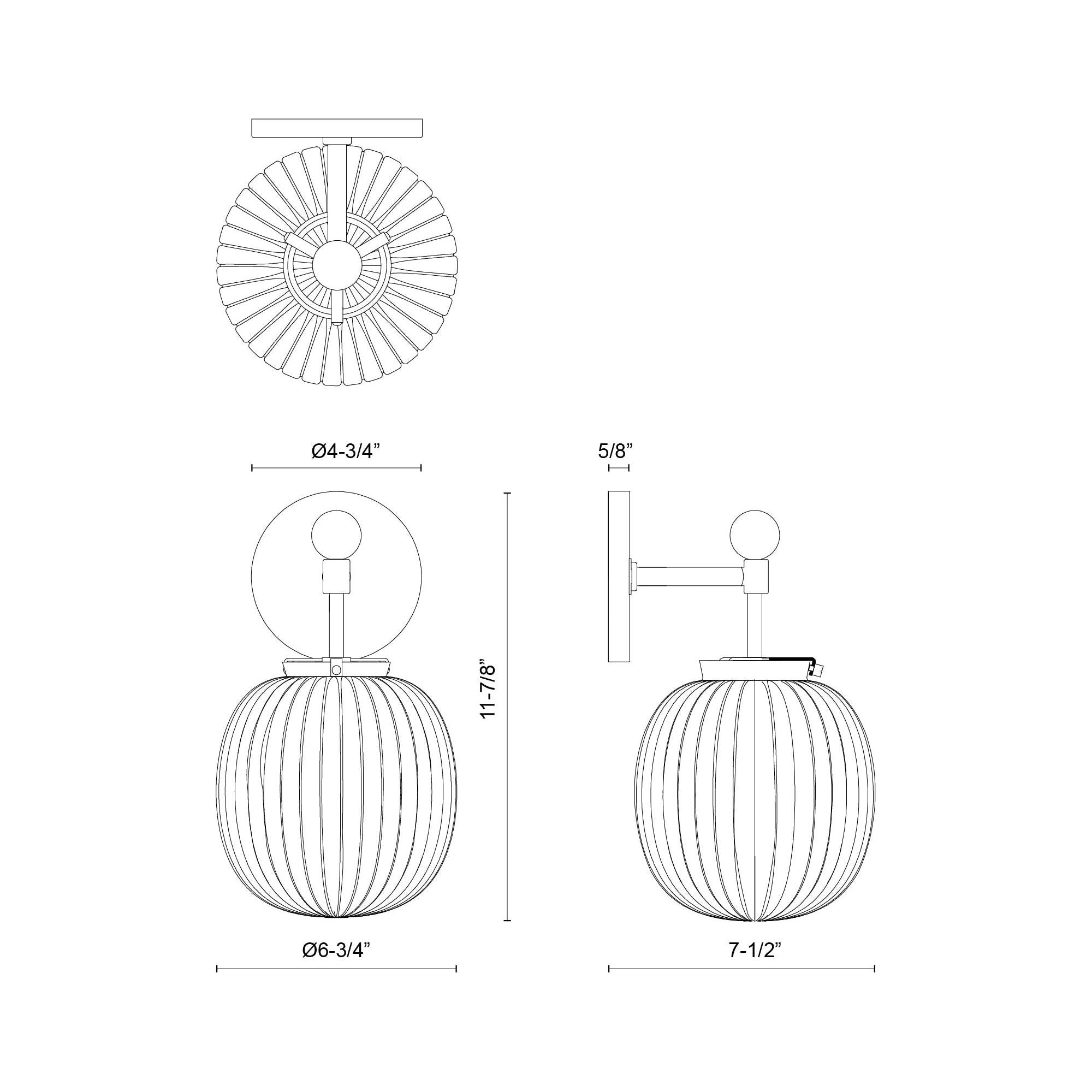 Cherise 7" Wall/Vanity Light