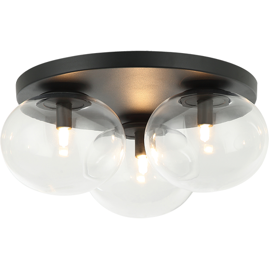 Bulbus 16" 3-Light Flush Mount