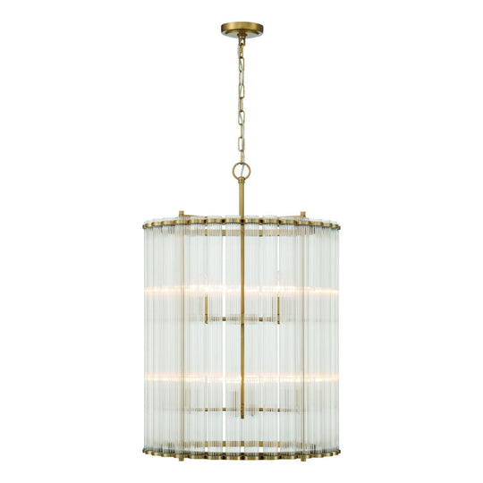 Glasbury 27" 8-Light Chandelier