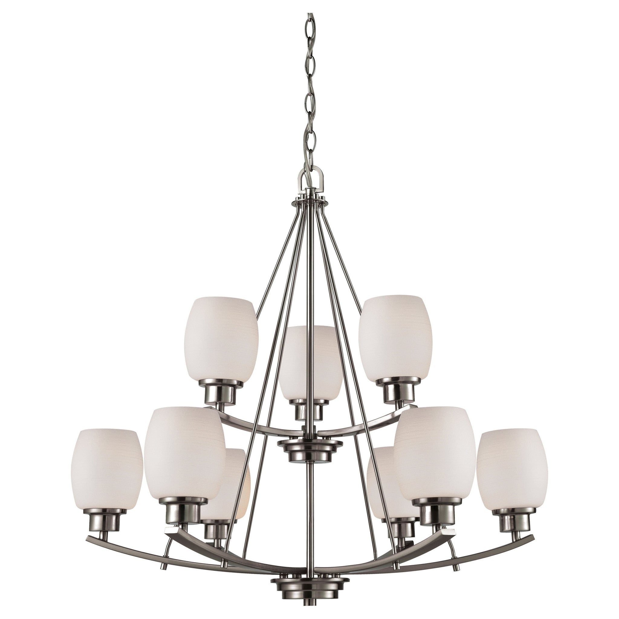 Casual Mission 29" Wide 9-Light Chandelier