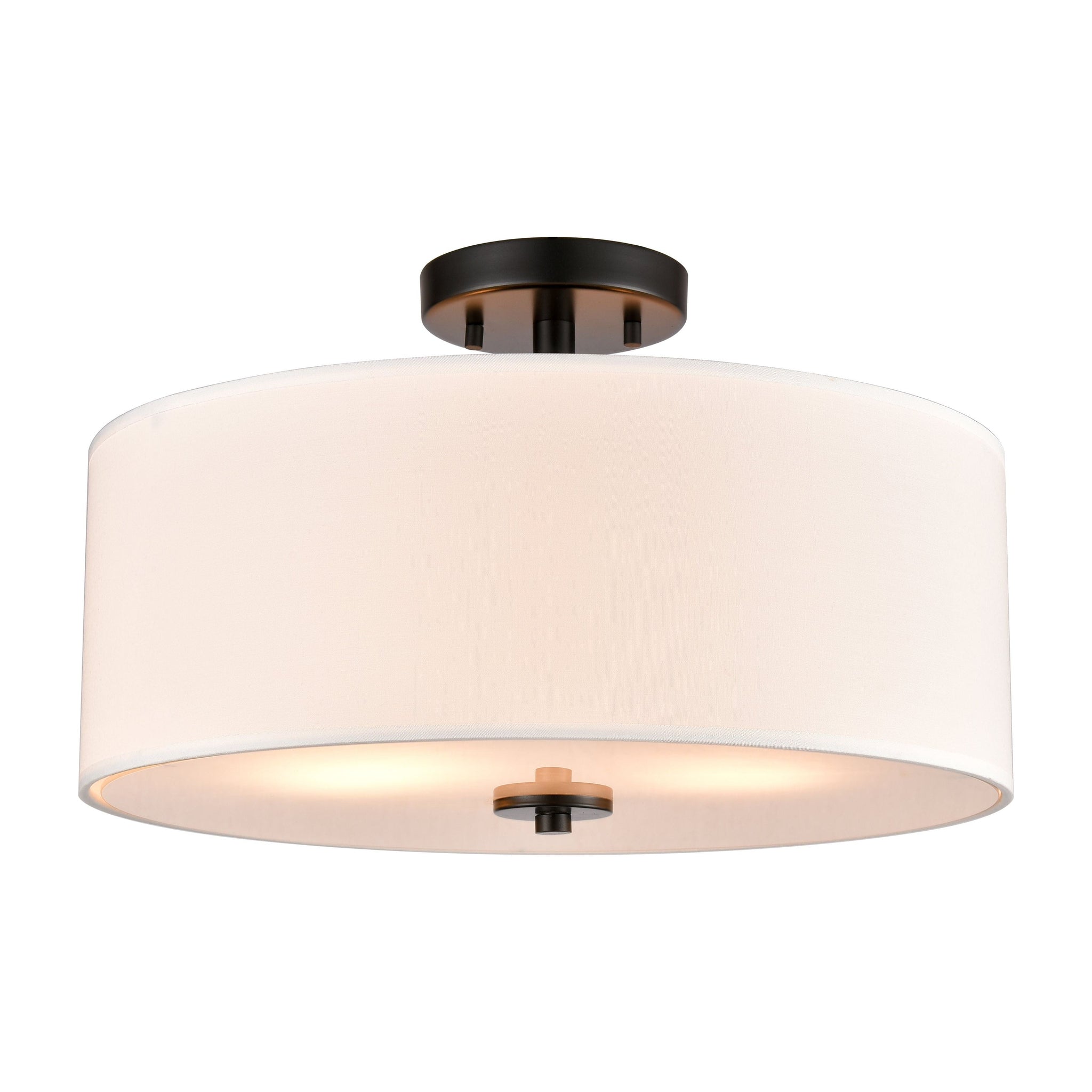 Oakland 16" Wide 2-Light Semi Flush Mount