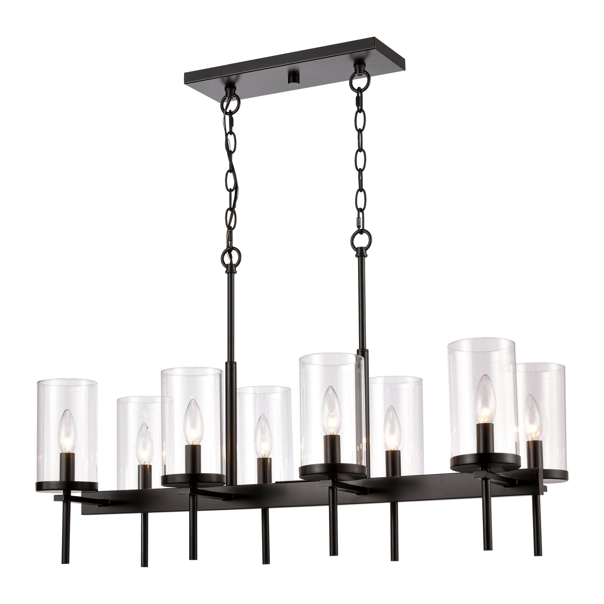 Oakland 32.5" Wide 8-Light Linear Chandelier