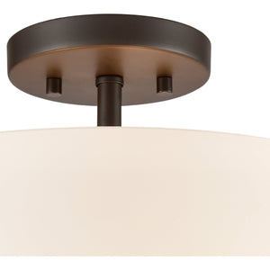 Winslow 15" Wide 3-Light Semi Flush Mount