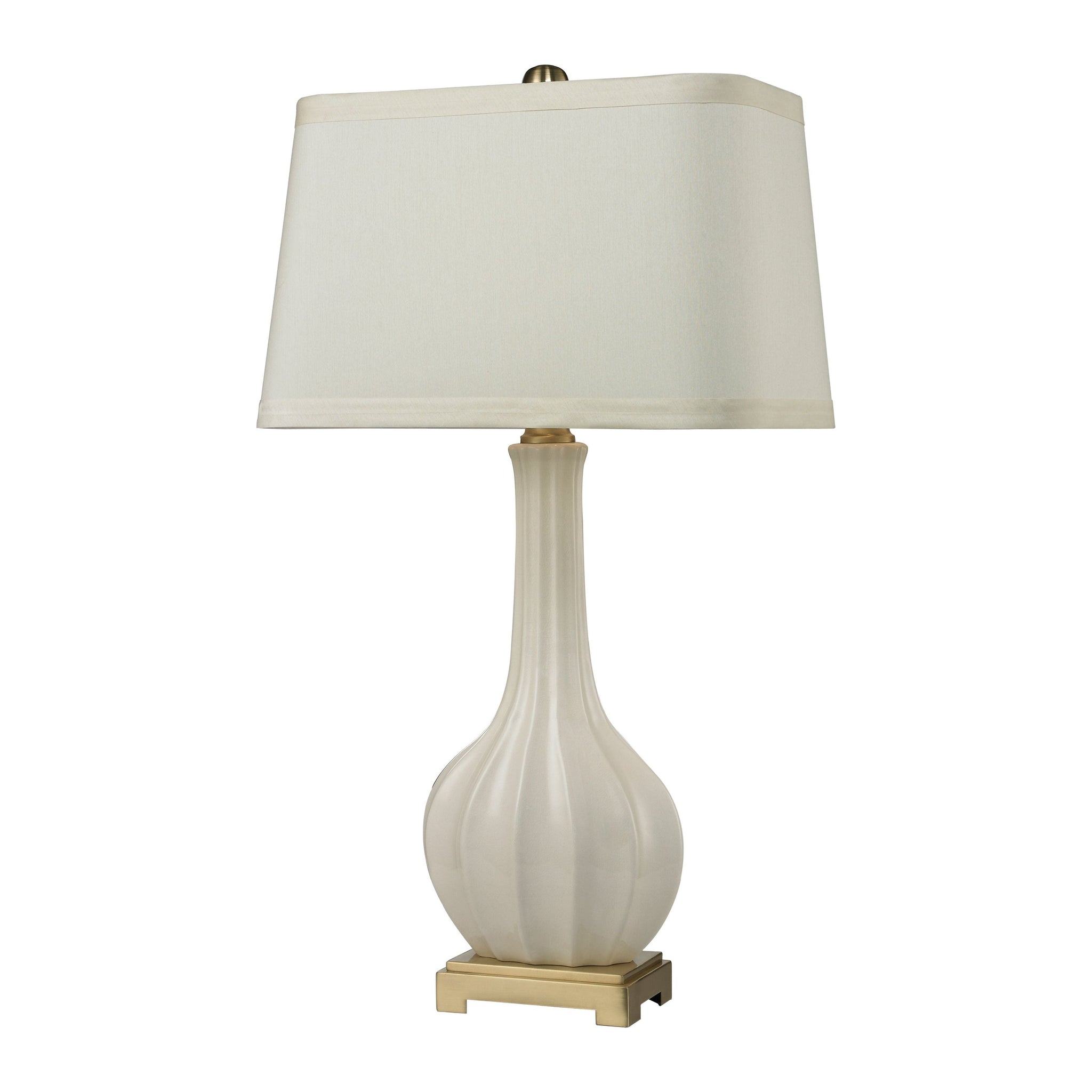 Fluted Ceramic 34" High 1-Light Table Lamp