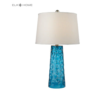 Hammered Glass 27" High 1-Light Table Lamp