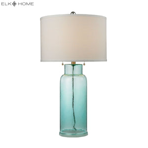 Glass Bottle 30" High 1-Light Table Lamp