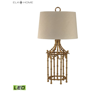 Bamboo Birdcage 32.25" High 1-Light Table Lamp