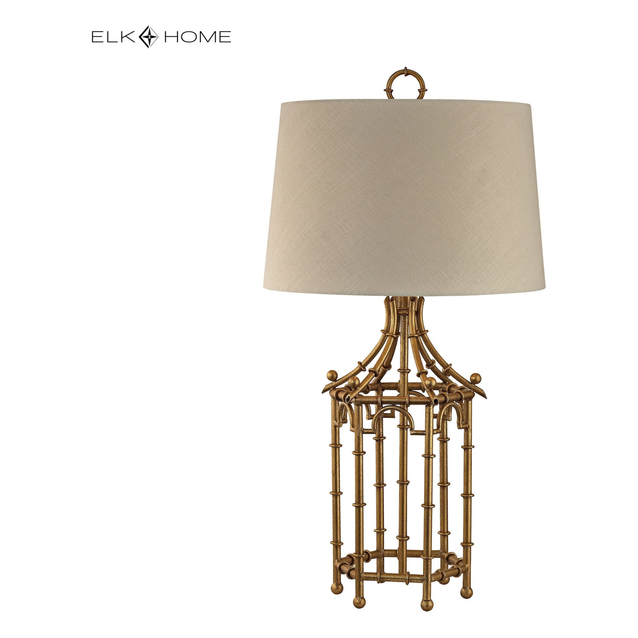 Bamboo Birdcage 32.25" High 1-Light Table Lamp