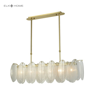 Hush 47" Wide 6-Light Linear Chandelier