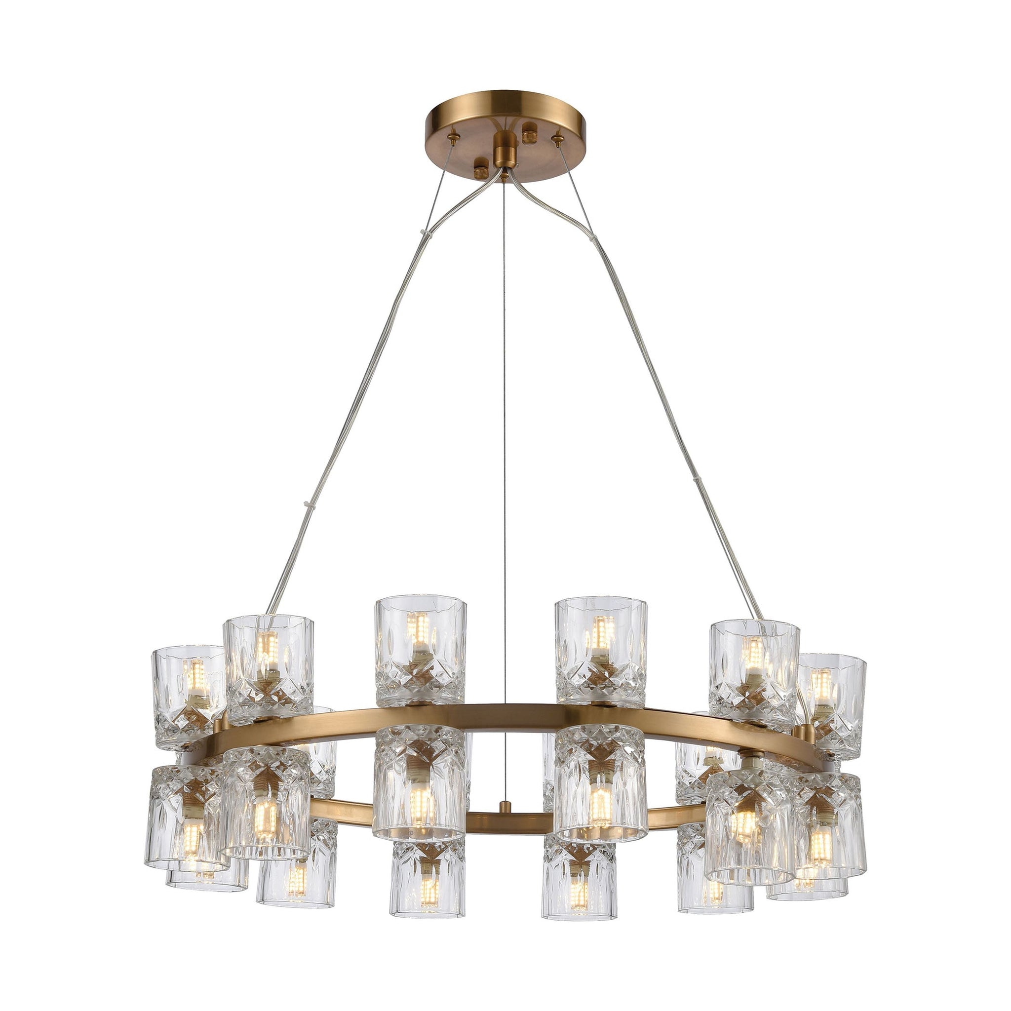 Double Vision 25" Wide 24-Light Chandelier