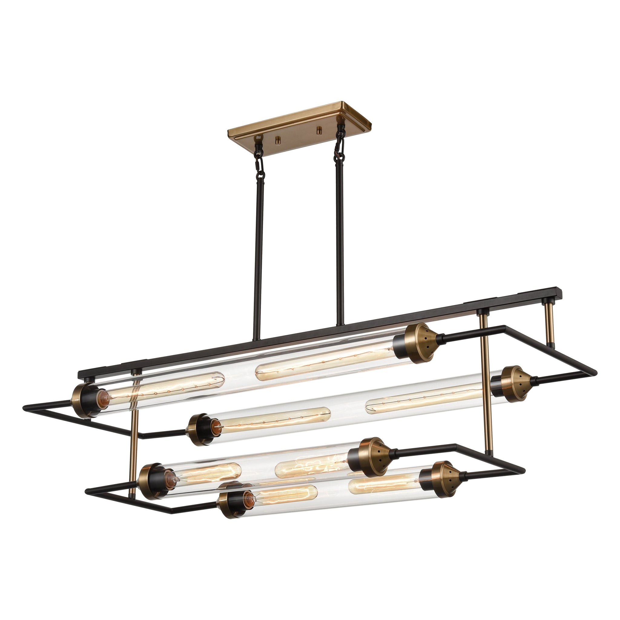 North By North East 40" Wide 8-Light Linear Chandelier
