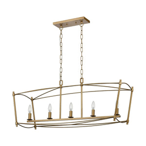 Trapan 39" Wide 5-Light Linear Chandelier